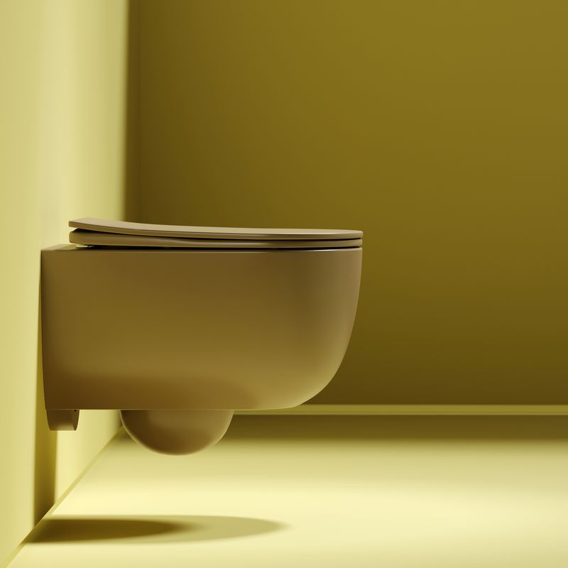Унитаз подвесной Ceramicanova Modena CN6063MC 49x35.5 (капучино матовый) с сиденьем и крышкой
