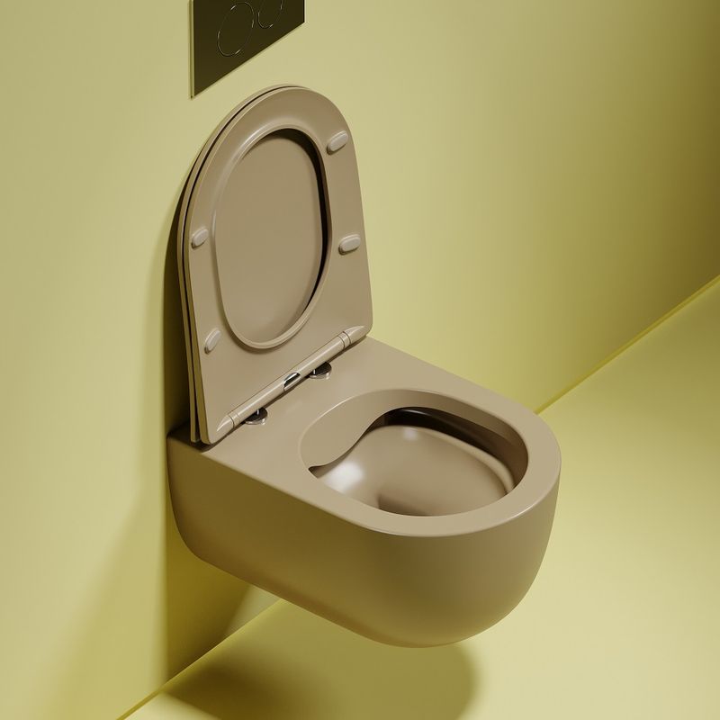 Унитаз подвесной Ceramicanova Modena CN6063MC 49x35.5 (капучино матовый) с сиденьем и крышкой