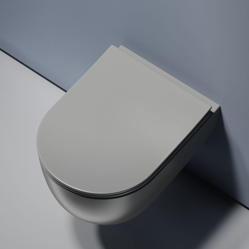 Унитаз подвесной Ceramicanova Modena CN6063MH 49x35.5 (антрацит матовый) с сиденьем и крышкой