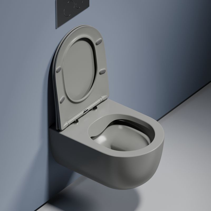 Унитаз подвесной Ceramicanova Modena CN6063MH 49x35.5 (антрацит матовый) с сиденьем и крышкой