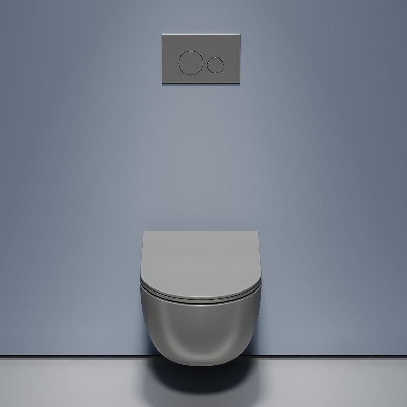 Унитаз подвесной Ceramicanova Modena CN6063MH 49x35.5 (антрацит матовый) с сиденьем и крышкой