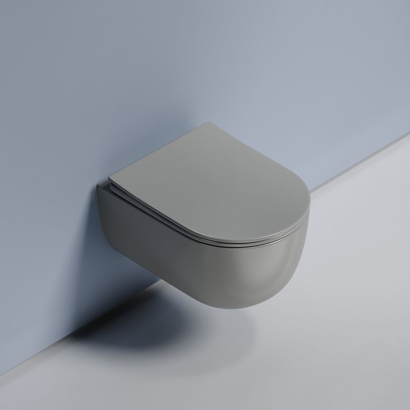 Унитаз подвесной Ceramicanova Modena CN6063MH 49x35.5 (антрацит матовый) с сиденьем и крышкой