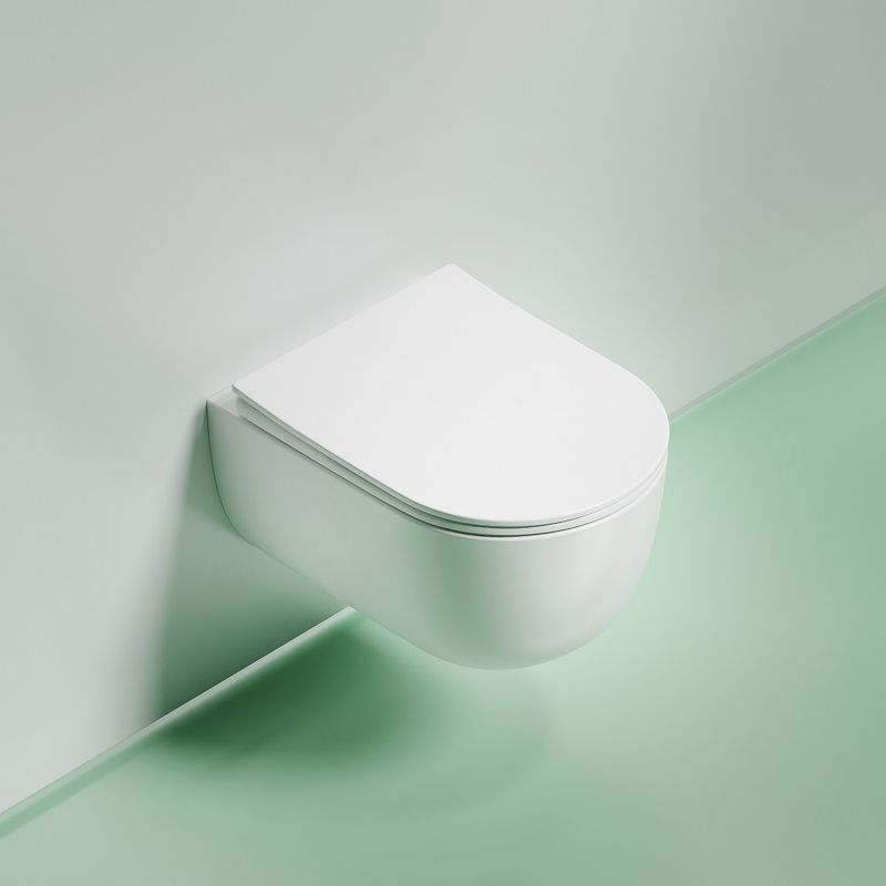 Унитаз подвесной Ceramicanova Modena CN6063MW 49x35.5 (белый матовый) с сиденьем и крышкой