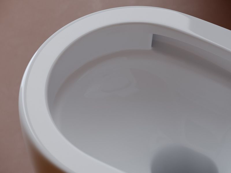 Унитаз подвесной Ceramicanova UP Rimless CN4007 49.5x36 (белый), безободковый, с сиденьем