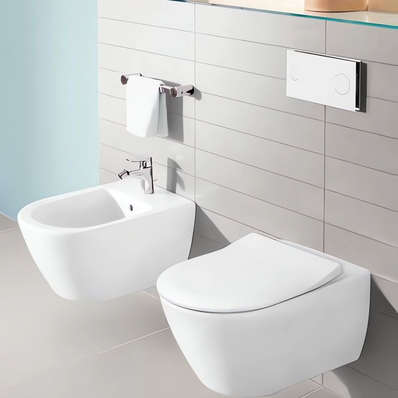 Унитаз подвесной Villeroy & Boch Subway 2.0 5614R201 56х37 с сиденьем и креплением (белый)