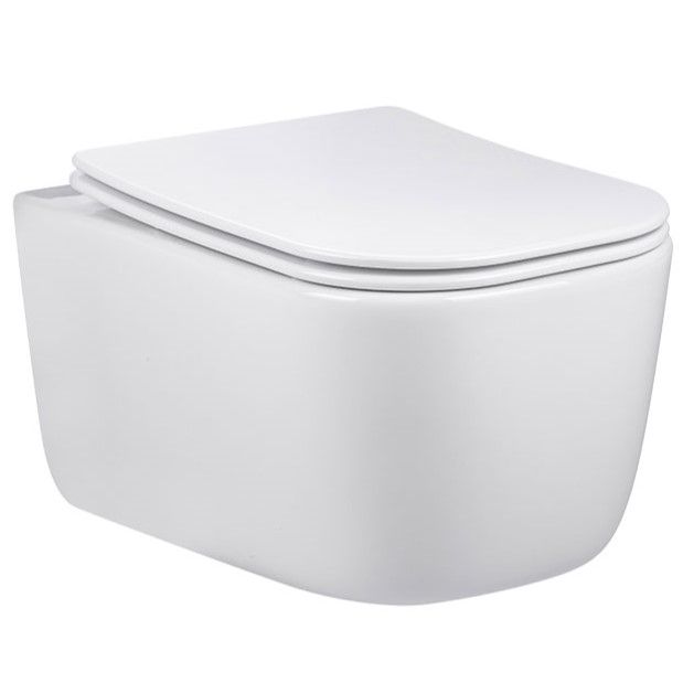 Унитаз подвесной Vincea Core VT1-28 51x35x36 (белый), безободковый с быстросъемным сиденьем