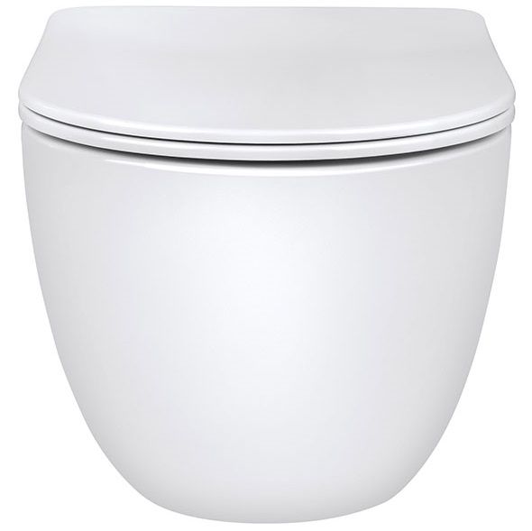 Унитаз подвесной Vincea Evo VT1-34 55.5x36.5x35.5 (белый), безободковый с быстросъемным сиденьем