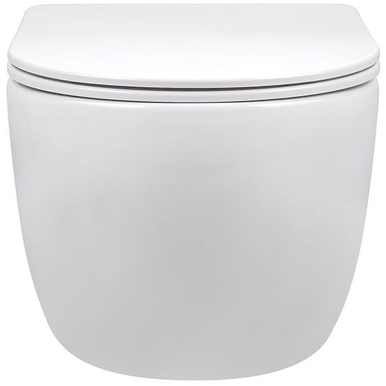 Унитаз подвесной Vincea Evo VT1-34S 49x37x34 (белый), безободковый с быстросъемным сиденьем