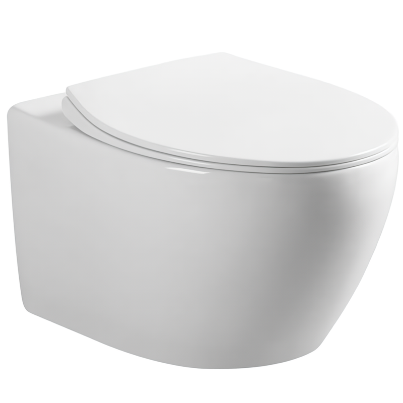 Унитаз подвесной Vincea Felice VT1-25 53x38x35 (белый), безободковый с быстросъемным сиденьем