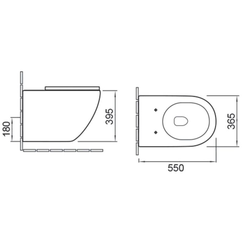 Унитаз подвесной Vincea Globo VT1-14 55x36.5x39.5 (белый), безободковый с быстросъемным сиденьем