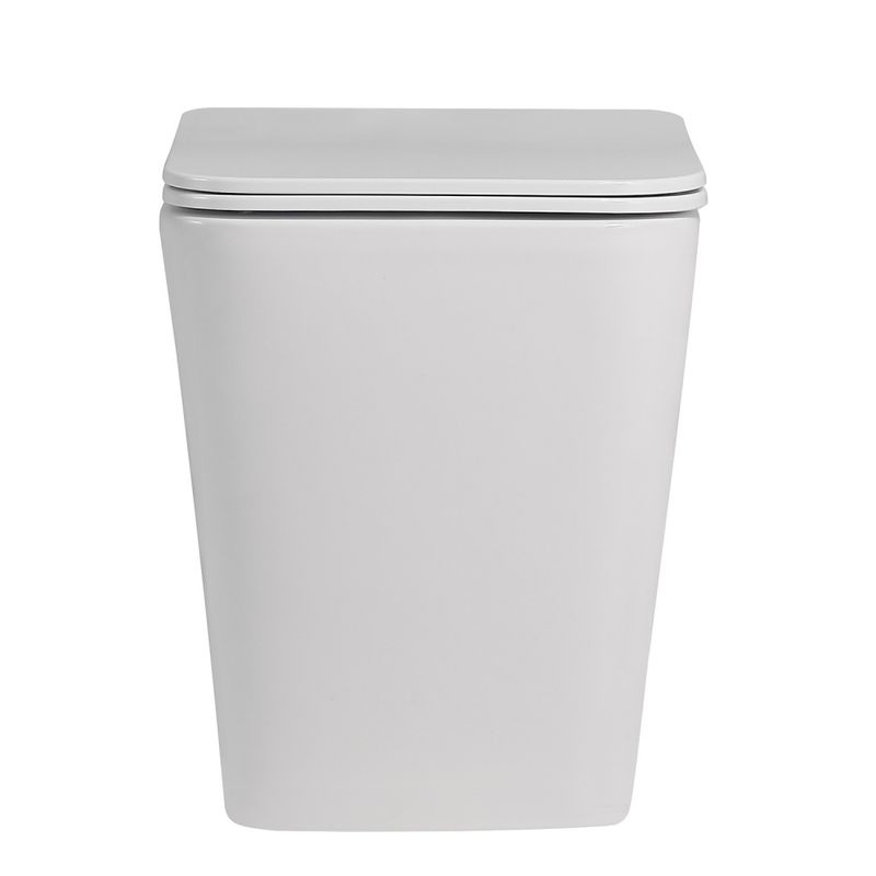 Унитаз приставной Abber Rechteck AC1211 56x34x40 (белый), безободковый