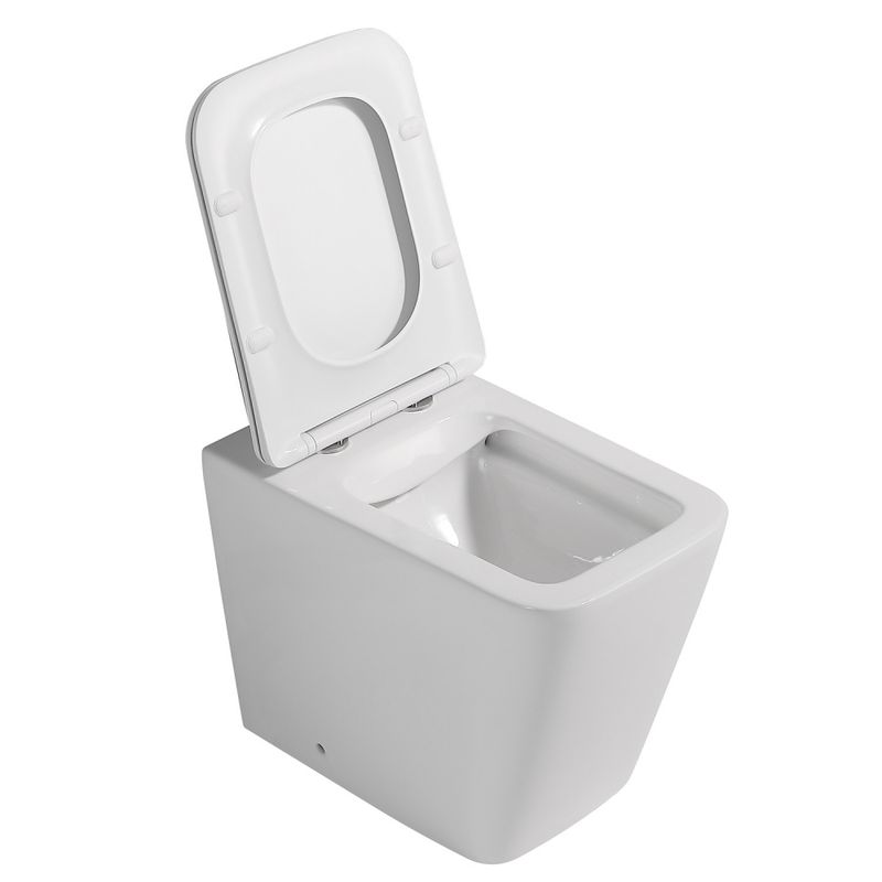 Унитаз приставной Abber Rechteck AC1211 56x34x40 (белый), безободковый
