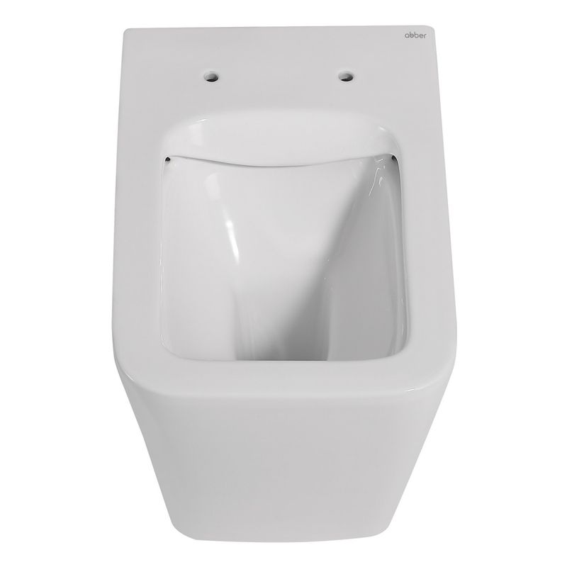 Унитаз приставной Abber Rechteck AC1211 56x34x40 (белый), безободковый