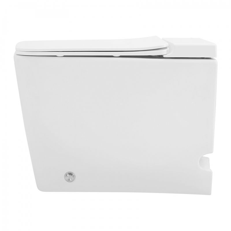 Унитаз приставной Abber Rechteck AC1213P 59x36,5x44,5 (белый), с импульсным смывом