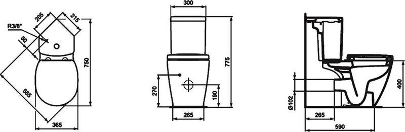 Бачок Ideal Standard Connect E120201