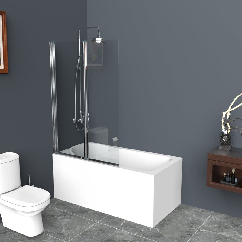 Шторка на ванну BelBagno Uno UNO-V-2-110/150-C-Cr 110x150