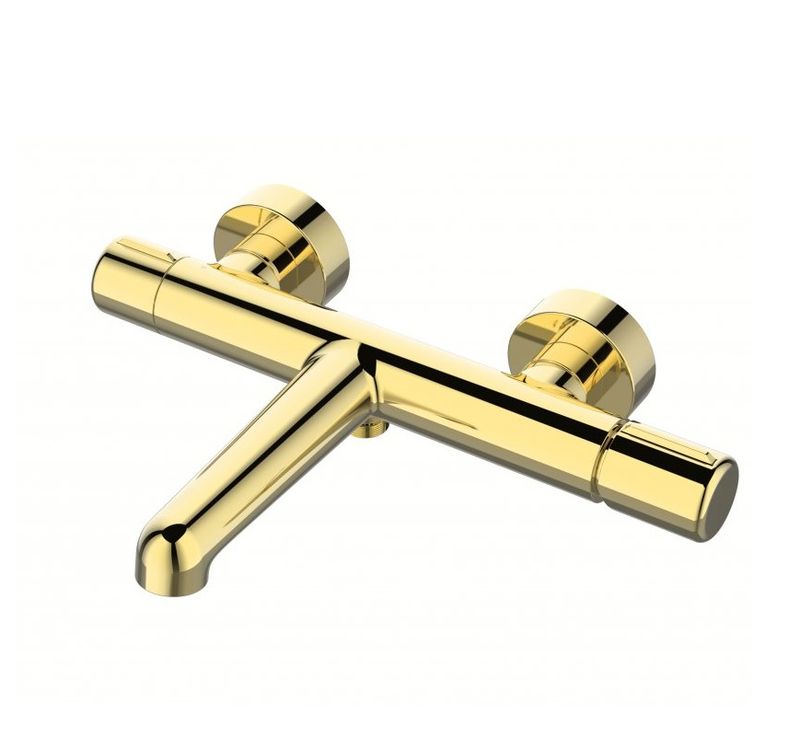 Смеситель для ванны и душа BelBagno Uno UNO-VASM-ORO