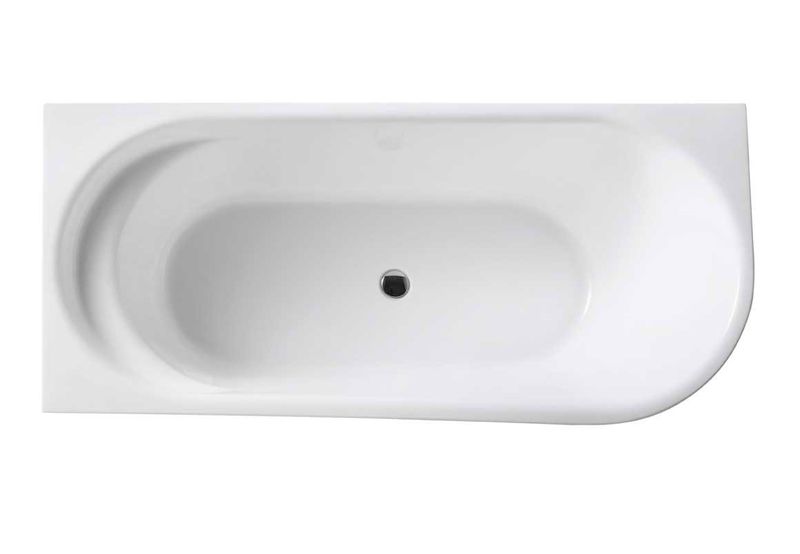 Ванна акриловая угловая Vincea VBT-301-1500R 150х78 (белый), слив перелив в комплекте, правая
