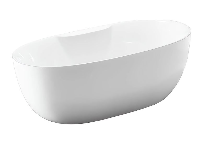 Ванна акриловая отдельностоящая Vincea VBT-405B-1700 170х80 (белый ), щелевой перелив в комплекте 