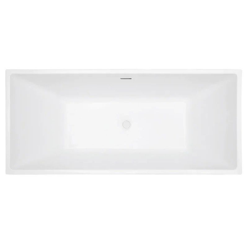 Ванна акриловая отдельностоящая ABBER AB9224-1.5 150x80x60 (белый), слив-перелив