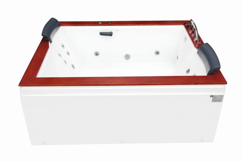 Ванна гидромассажная пристенная Gemy G9052 II B R 186х151х82 (белый), слив-перелив, правосторонняя