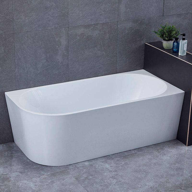 Ванна акриловая угловая Vincea VBT-402-1500R 150x75 (белый ), слив-перелив в комплекте, правая  