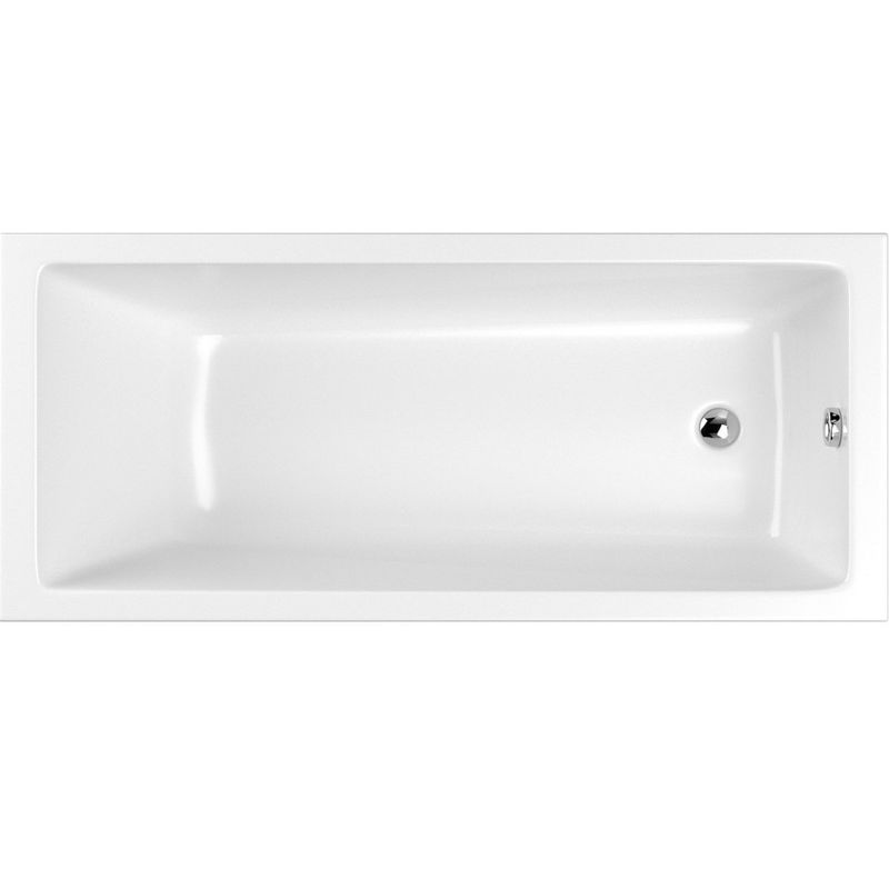 Ванна встраиваемая акриловая Whitecross Wave Slim 0111.140070.100 140x70 (белый глянцевый), без слива-перелива