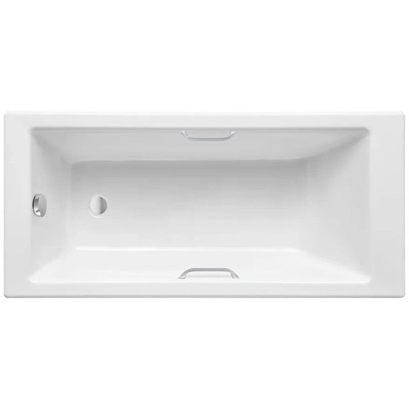 Ванна чугунная Delice Eclat DLR230621R 170х70 (белый), встраиваемая с отверстиями под ручки