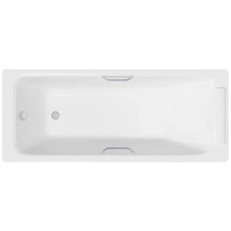 Ванна чугунная Delice Palomba DLR230620R 170х70 (белый), встраиваемая с отверстиями под ручки