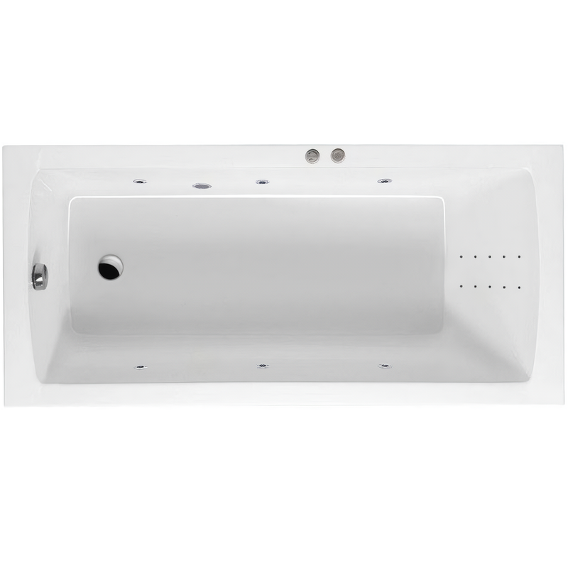 Ванна гидромассажная Excellent Aquaria Line Nano WAEX.AQU14.LINENANO.CR 140x70 (хром), на каркасе, со сливом-переливом
