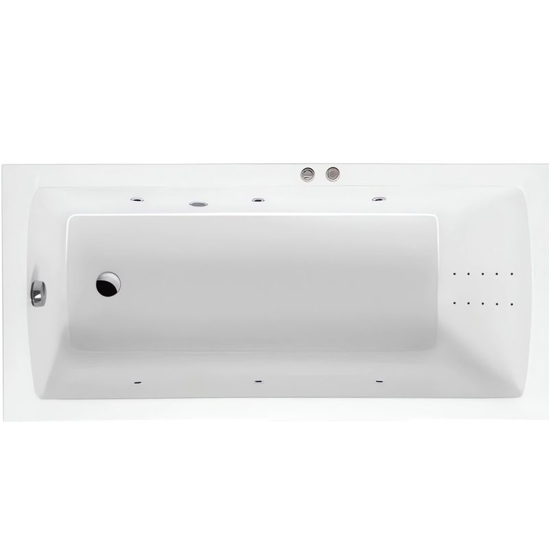 Ванна гидромассажная Excellent Aquaria Line Nano WAEX.AQU16.LINENANO.CR 160x70 (хром), на каркасе, со сливом-переливом