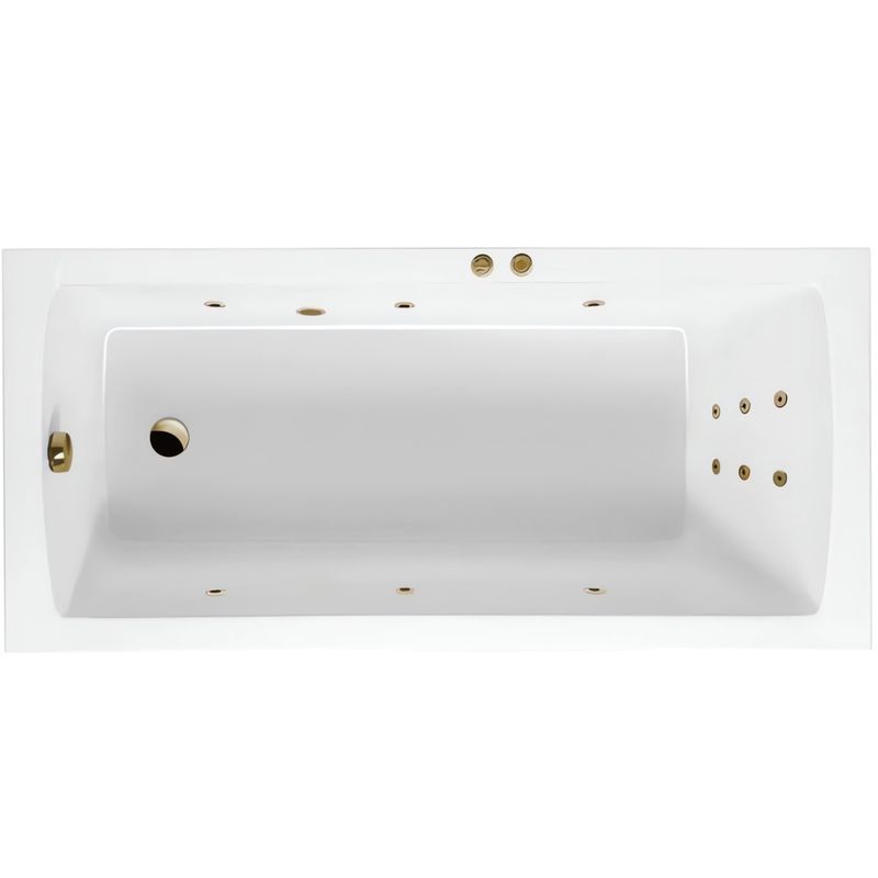 Ванна гидромассажная Excellent Aquaria Line WAEX.AQU17.LINE.BR 170x75 (бронза), на каркасе, со сливом-переливом