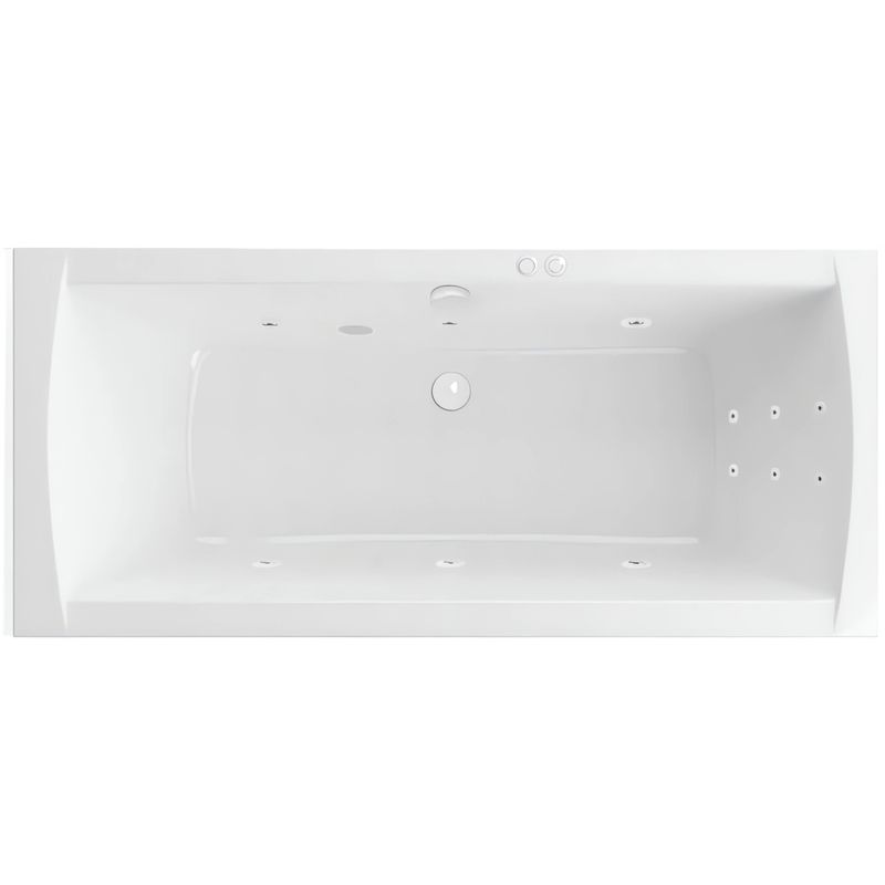 Ванна гидромассажная Excellent Aquaria Lux Line WAEX.AQU18.LINE.WH 180x80 (белый), на каркасе, со сливом-переливом