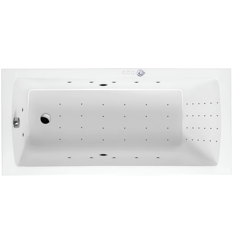 Ванна гидромассажная Excellent Aquaria Nano WAEX.AQU17.NANO.CR 170x75 (хром), на каркасе, со сливом-переливом