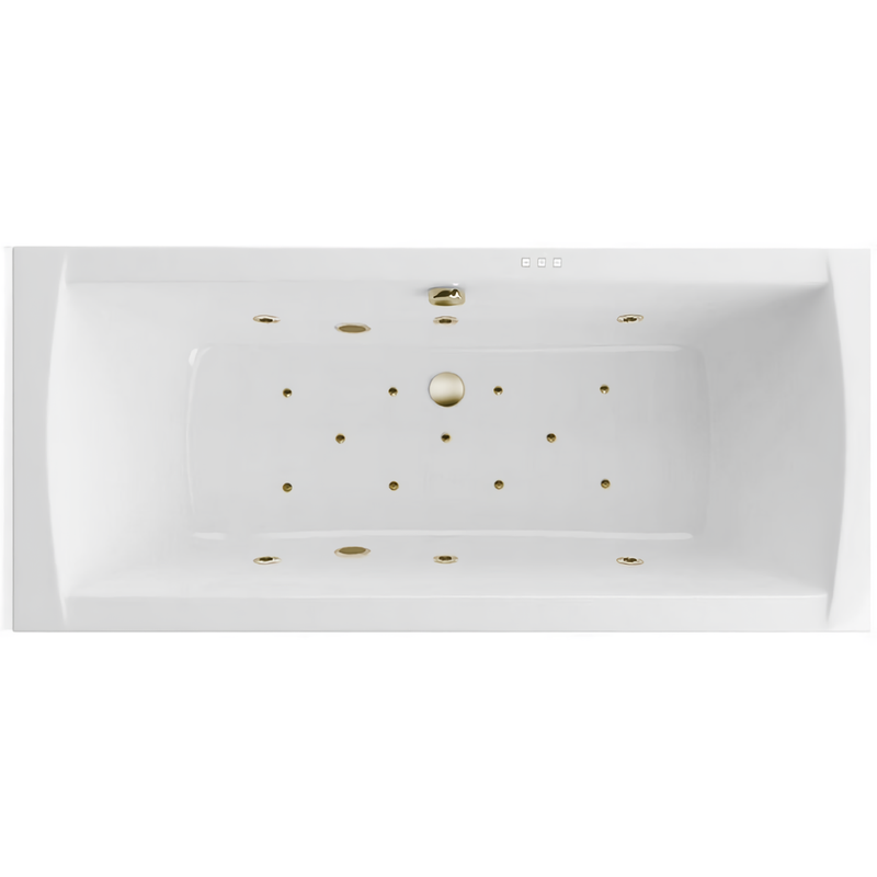 Ванна гидромассажная Excellent Aquaria Lux Relax WAEX.AQU18.RELAX.BR 180x80 (бронза), на каркасе, со сливом-переливом