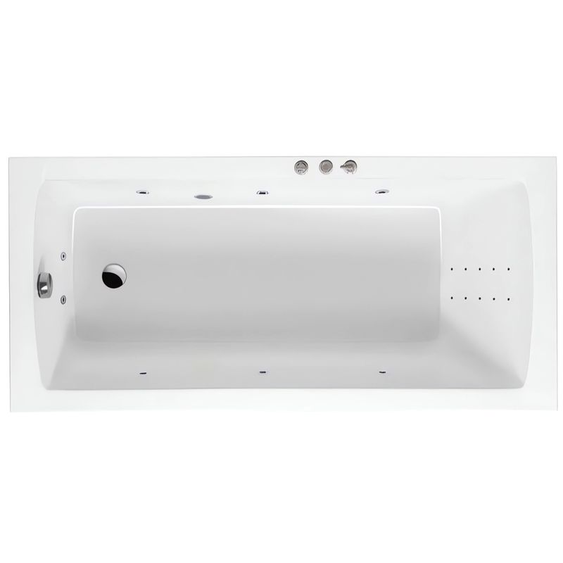 Ванна гидромассажная Excellent Aquaria Smart Nano WAEX.AQU14.SMARTNANO.CR 140x70 (хром), на каркасе, со сливом-переливом
