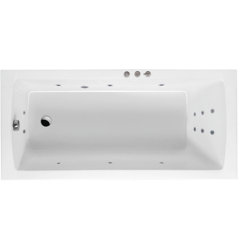 Ванна гидромассажная Excellent Aquaria Smart WAEX.AQU17.SMART.CR 170x75 (хром), на каркасе, со сливом-переливом