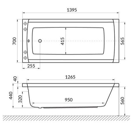 Ванна гидромассажная Excellent Aquaria Soft WAEX.AQU14.SOFT.BR 140x70 (бронза), на каркасе, со сливом-переливом