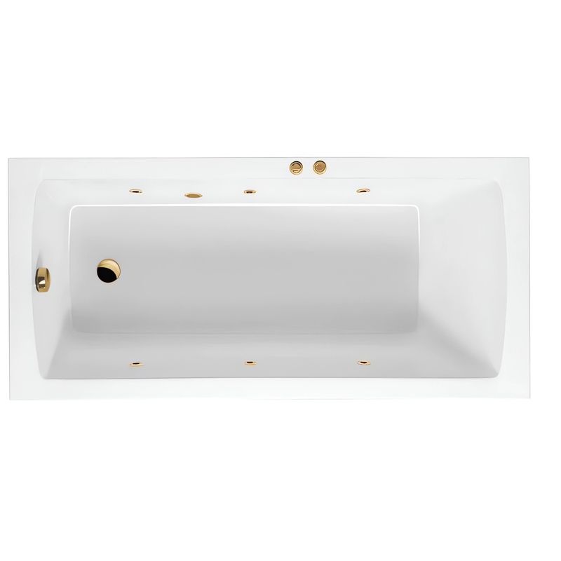 Ванна гидромассажная Excellent Aquaria Soft WAEX.AQU16.SOFT.GL 160x70 (золото), на каркасе, со сливом-переливом