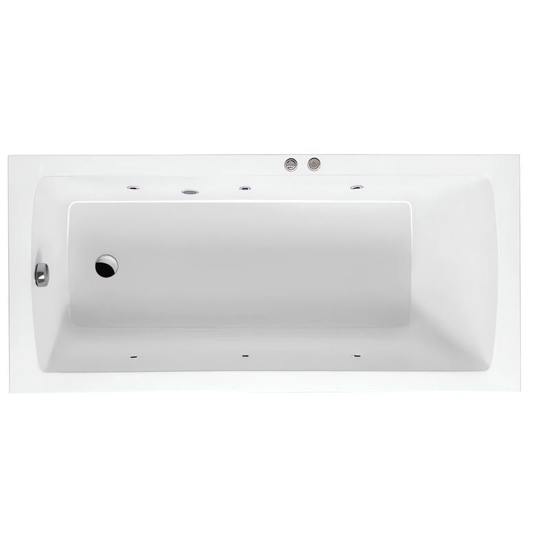 Ванна гидромассажная Excellent Aquaria Soft WAEX.AQU17.SOFT.CR 170x75 (хром), на каркасе, со сливом-переливом