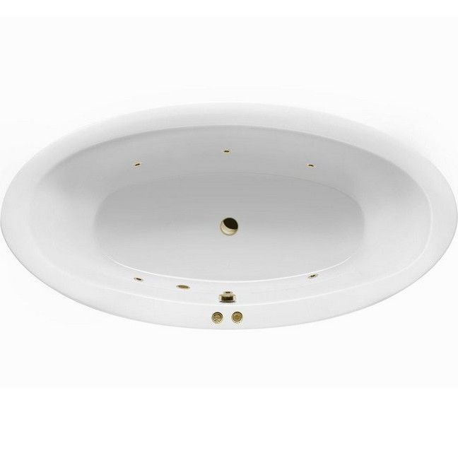 Ванна гидромассажная Excellent Lumina SOFT WAEX.LUM19.SOFT.BR 190x95 (белый глянцевый, бронза), каркас, слив-перелив