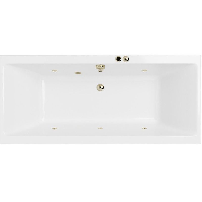 Ванна гидромассажная Excellent Pryzmat SOFT WAEX.PRY16.SOFT.BR 160x75 (белый глянцевый, бронза), каркас, слив-перелив