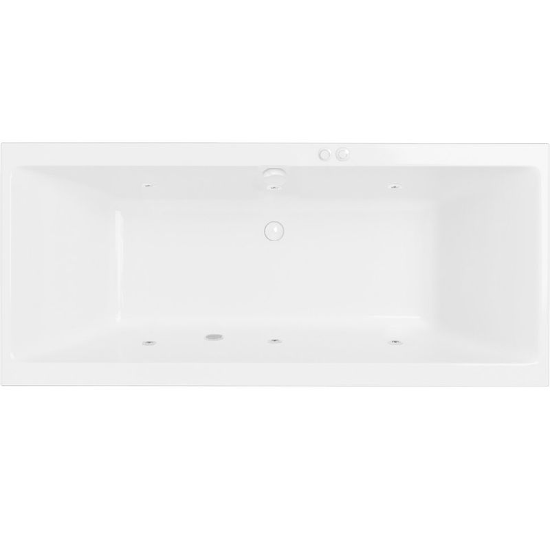 Ванна гидромассажная Excellent Pryzmat SOFT WAEX.PRY17.SOFT.WH 170x75 (белый глянцевый), каркас, слив-перелив