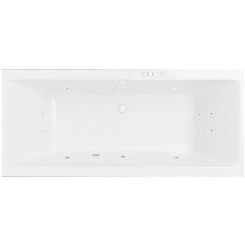 Ванна гидромассажная Excellent Pryzmat ULTRA WAEX.PRY17.ULTRA.WH 170x75 (белый глянцевый), каркас, слив-перелив