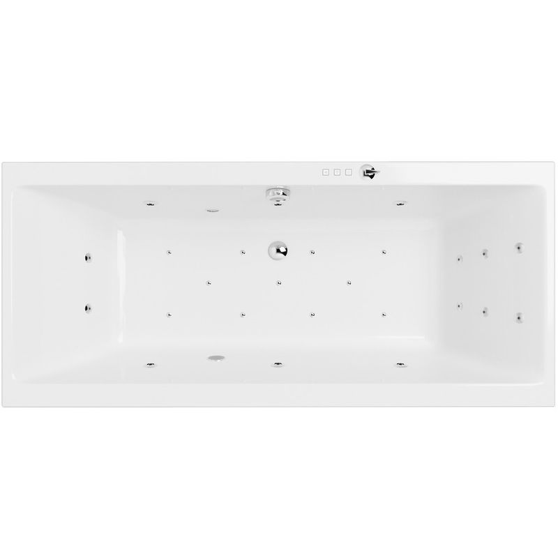 Ванна гидромассажная Excellent Pryzmat ULTRA WAEX.PRY20.ULTRA.CR 200x90 (белый глянцевый, хром), каркас, слив-перелив