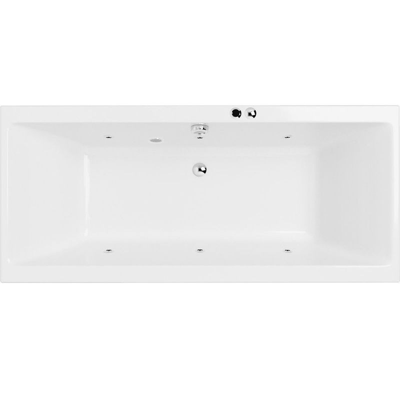 Ванна гидромассажная Excellent Pryzmat SOFT WAEX.PRY19.SOFT.CR 190x90 (белый глянцевый, хром),  каркас, слив-перелив