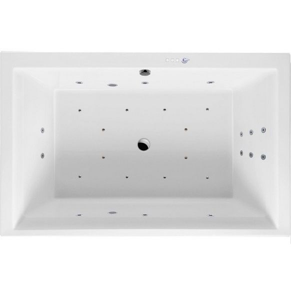 Ванна гидромассажная пристенная Excellent Crown Lux ULTRA WAEX.CRO19.ULTRA.CR 190x120 (хром, белый), каркас, слив-перелив