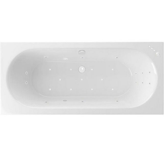 Ванна гидромассажная встраиваемая Excellent Oceana Slim ULTRA WAEX.OCE18S.ULTRA.WH 180x80 (белая глянцевая), каркас, слив-перелив