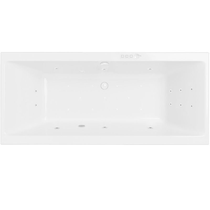 Ванна гидромассажная встраиваемая Excellent Pryzmat Slim ULTRA WAEX.PRY16S.ULTRA.WH 160x75 (белый глянцевый), каркас, слив-перелив