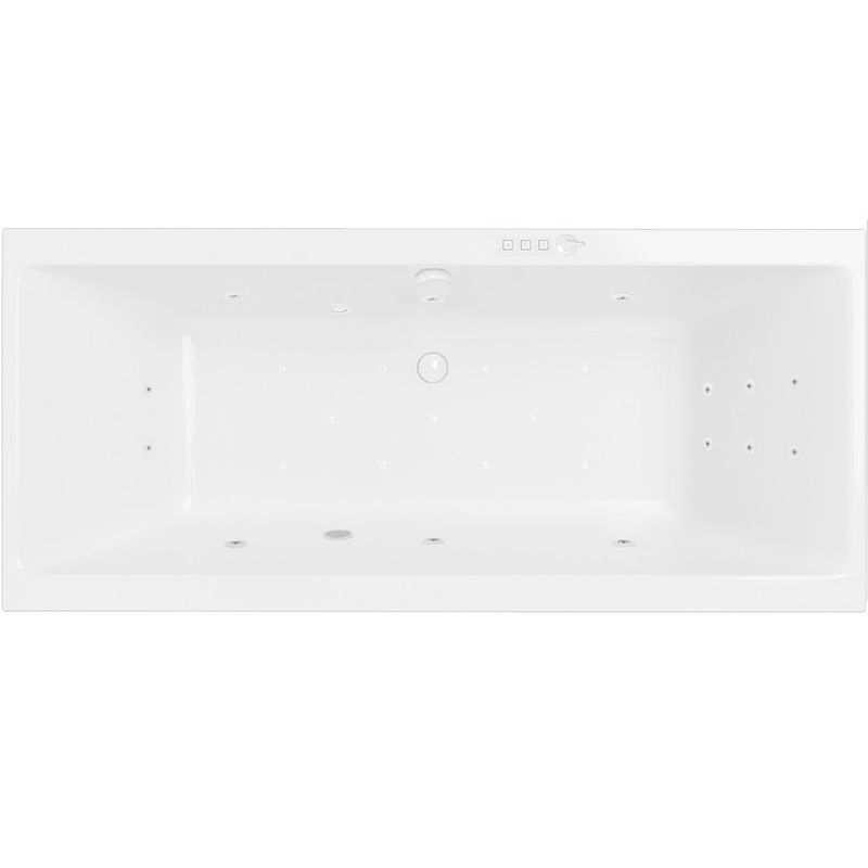 Ванна гидромассажная встраиваемая Excellent Pryzmat Slim ULTRA WAEX.PRY17S.ULTRA.WH 170x75 (белый глянцевый), каркас, слив-перелив